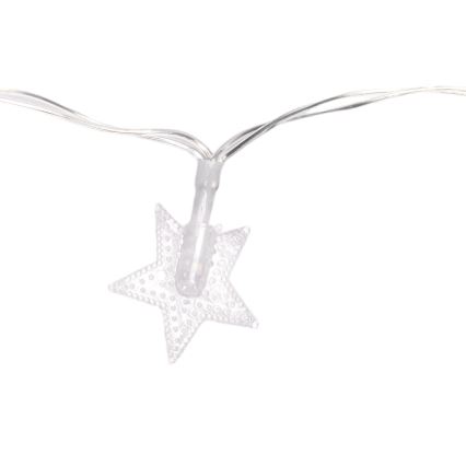 Aigostar - LED zunanji niz 100xLED/8 funkcij 3xAA 10 m IP44 hladna bela