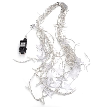 Aigostar - LED zunanji niz 168xLED/8 funkcij 3x1,5m IP44 topla bela zvezde