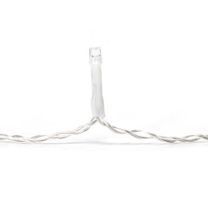 Aigostar - LED zunanji  svetlobni niz 300xLED/8 funkcij 15x0,4 m IP44 hladna bela