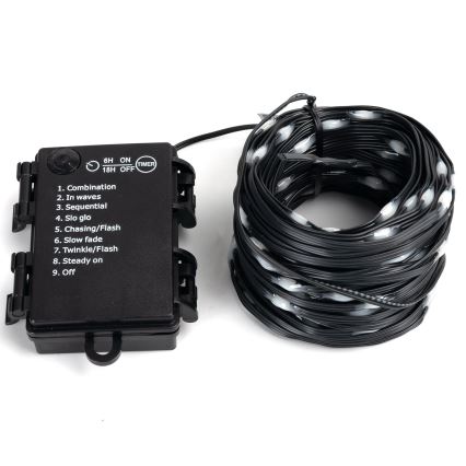 Aigostar - LED zunanji niz 50xLED/8 funkcij 3xAA 5,3m IP44 večbarven