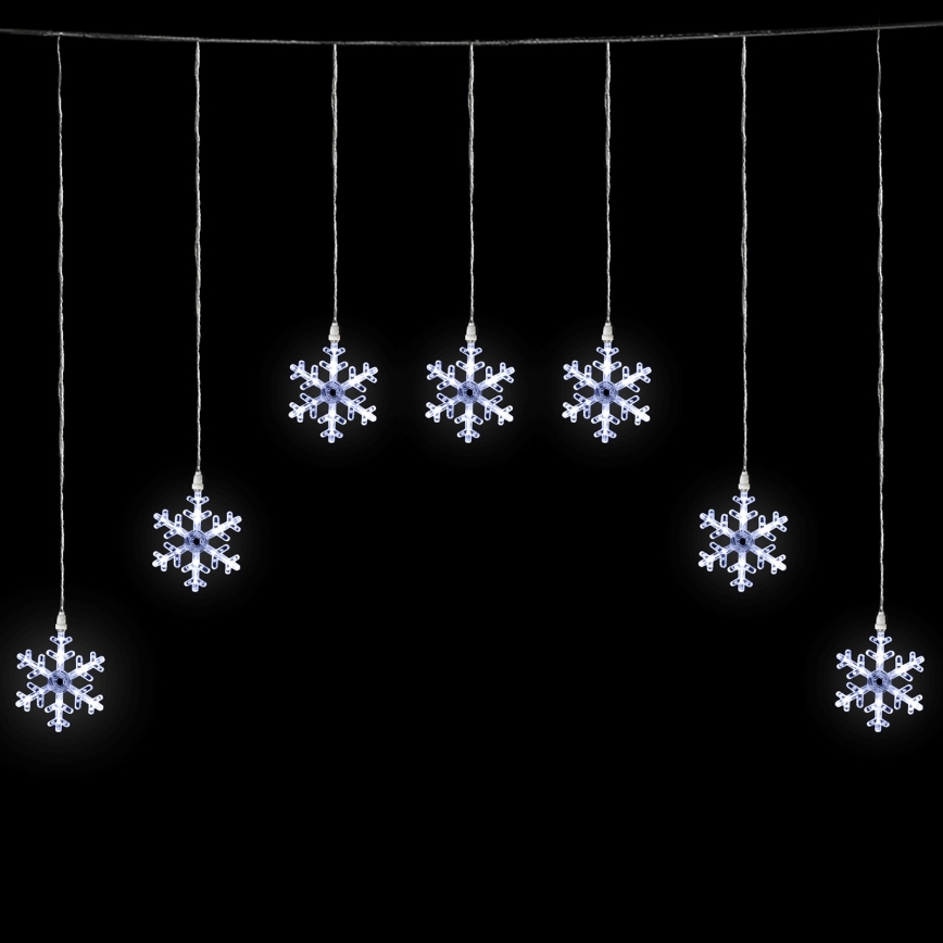 Aigostar - zunanji LED niz 84xLED/8 funkcij 1,2x1m IP44 hladno bela snežinke