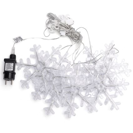 Aigostar - LED zunanji niz, 84 LED / 8 funkcij, 1,2 x 1 m, IP44, hladno bela, snežinke