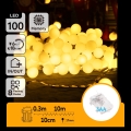 Aigostar - LED zunanji niz luči 100xLED/3xAA/8 funkcij 10,3 m IP44 topla bela