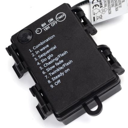 Aigostar -LED Zunanji  niz luči 150xLED/8 funkcij 3xAA 15,3m IP44 večbarven