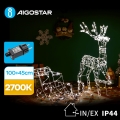 Aigostar - LED Zunanji okrasek LED/3,6W/31/230V 2700K 90/45cm IP44  elenček s sanmi