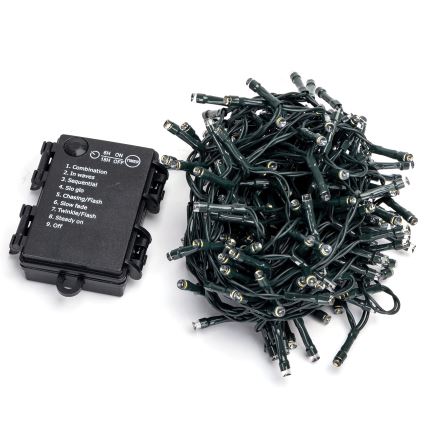 Aigostar - LED zunanji svetlobni niz 200xLED/8 funkcij 3xAA 10,3m IP44 večbarven