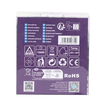 Aigostar - LED zunanji svetlobni niz 300xLED/8 funkcij 3xAA 15,3m IP44 večbarven