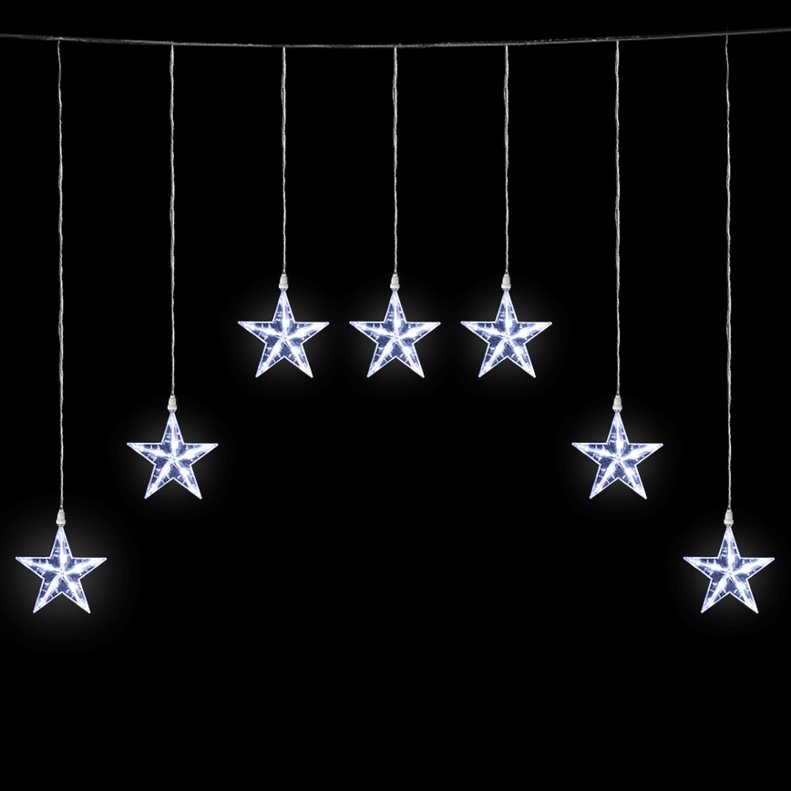 Aigostar - LED zunanji svetlobni niz 70xLED 1,2x1m IP44 hladna bela zvezdice
