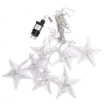 Aigostar - LED zunanji svetlobni niz 70xLED 1,2x1m IP44 hladna bela zvezdice