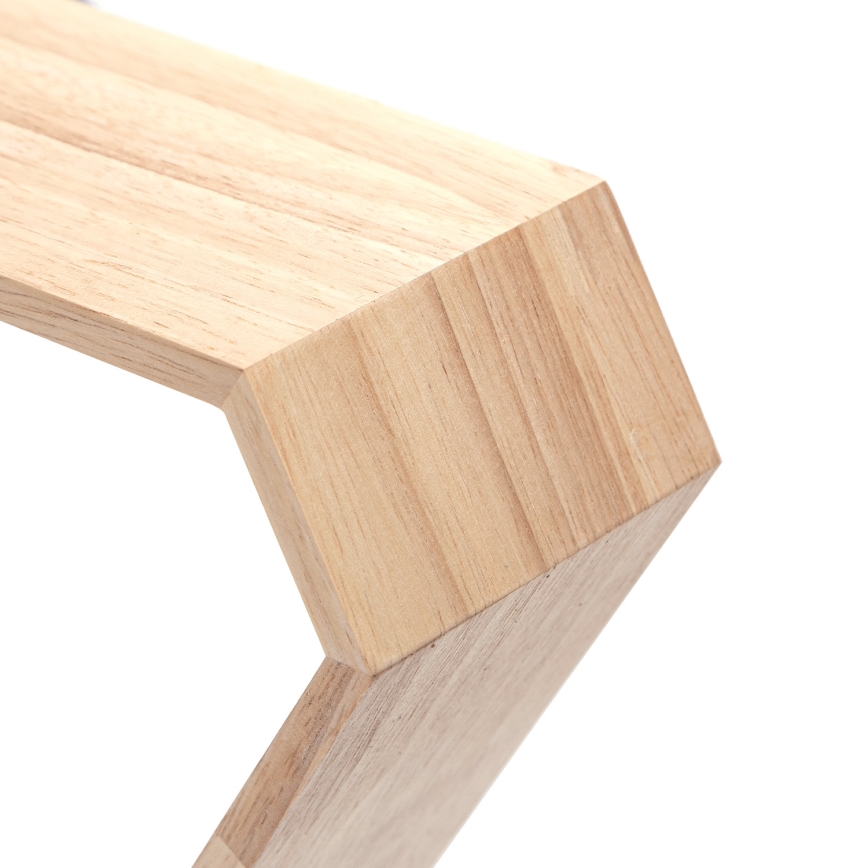 Aigostar - Lesena viseča svetilka na vrvici 1xE27/60W/230V, iz bora