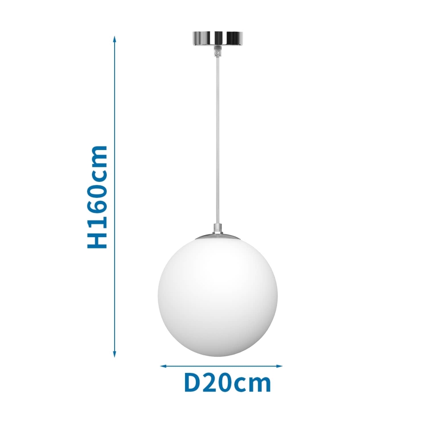 Aigostar - Lestenec na vrvici 1xE27/40W/230V
