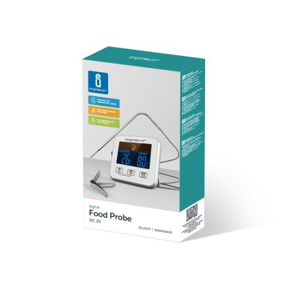 Aigostar - Meat thermometer z LCD zaslonom 0-250 °C 2xAAA