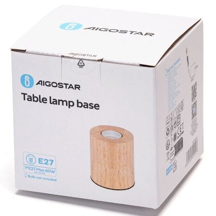 Aigostar - Namizna svetilka 1xE27/60W/230V bež