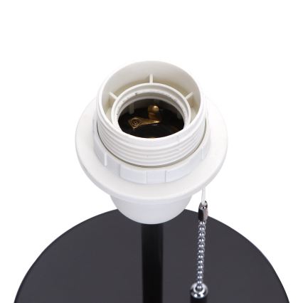 Aigostar - Namizna svetilka z USB priključkom 1xE27/40W/230V črna