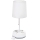 Aigostar - Namizna svetilka z vtičnicami in USB priključki 1xE27/60W/230V bela