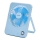 Aigostar - Namizni polnilni ventilator 5W/5V 3600mAh USB modra