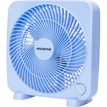 Aigostar - Namizni ventilator 30W/230V modra