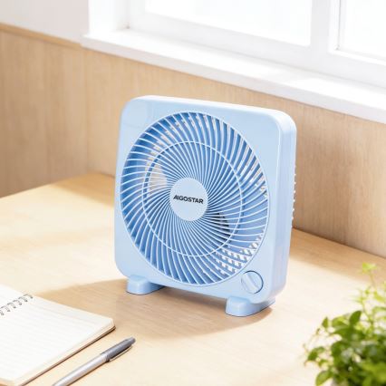 Aigostar - Namizni ventilator 30W/230V modra