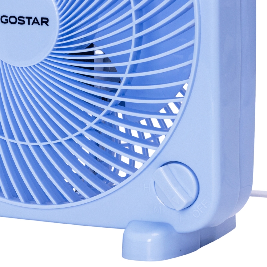 Aigostar - Namizni ventilator 30W/230V modra