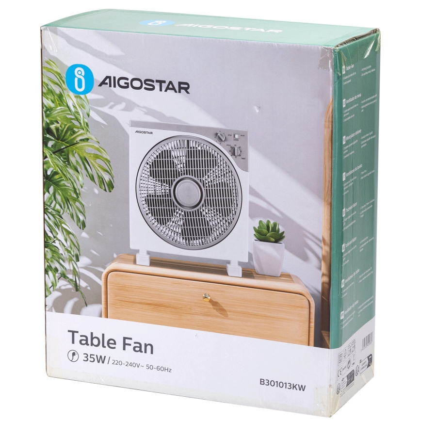 Aigostar - Namizni ventilator 35W/230V