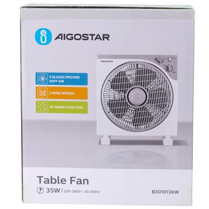 Aigostar - Namizni ventilator 35W/230V