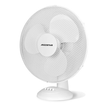 Aigostar - Namizni ventilator 50W/230V bel