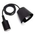 Aigostar - Napajalni kabel 1xE27/60W/250V črn