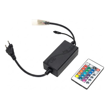 Aigostar - Napajalni kabel za LED RGB trak 1000W/230V z daljinskim upravljalnikom