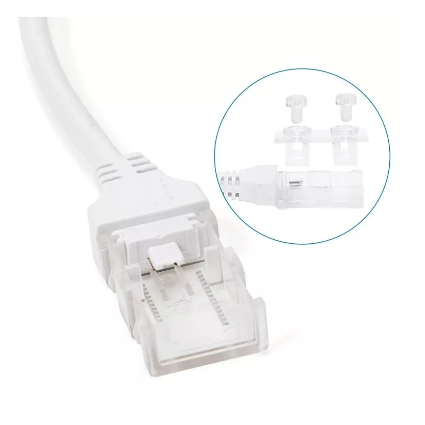 Aigostar - Napajalnik za LED trakove 8 mm 600W/230V bela