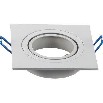 Aigostar - Okvir za vgradno stropno svetilo GU10 9,1x9,1 cm bel