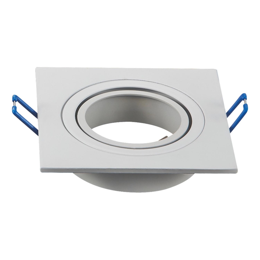 Aigostar - Okvir za vgradno stropno svetilo GU10 9,1x9,1 cm bel