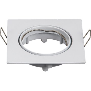 Aigostar - Okvir za vgradno svetilko GU10 8,2x8,2 cm bela