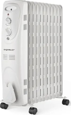 Aigostar - oljni radiator z 11 rebrami 2300W/230V, bel