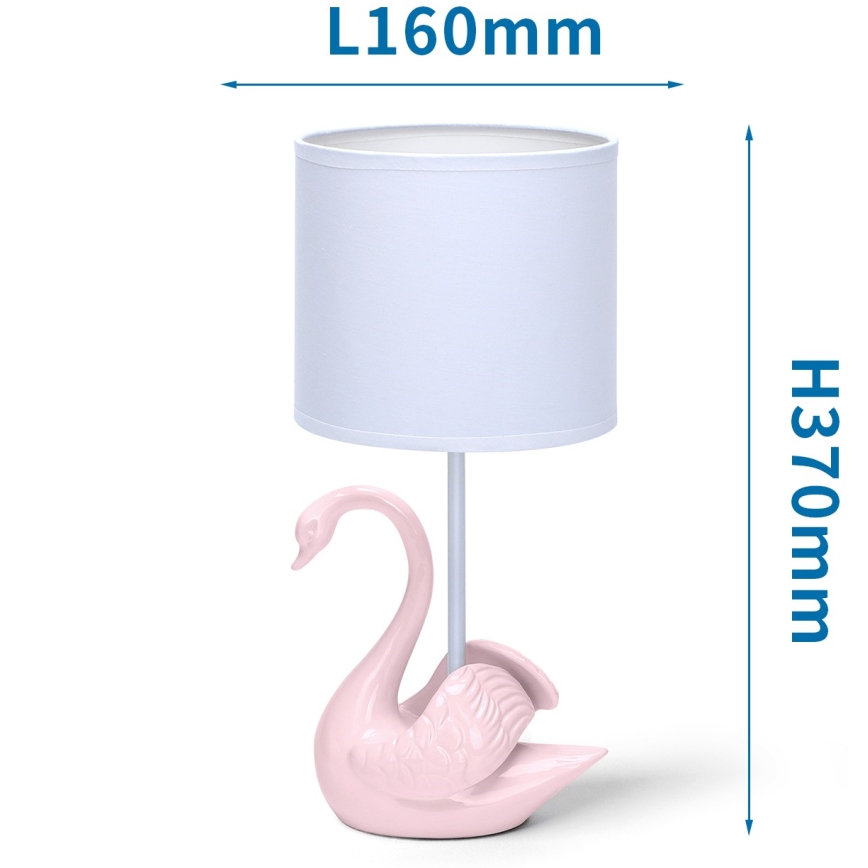 Aigostar - Otroška lučka 1xE14/40W/230V swan roza