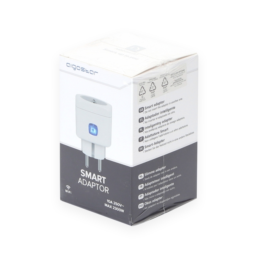 Aigostar - Pametna vtičnica F 2300W Wi-Fi Tuya