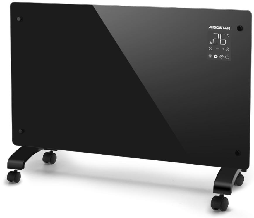 Aigostar - Pametni električni grelec/konvektor 2000 W Wi‑Fi