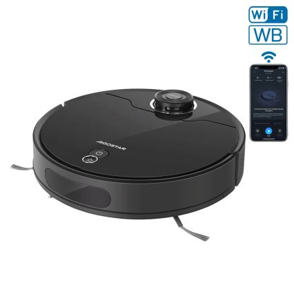 Aigostar - Pametni robotski sesalnik 2v1 12W/230V 3300mAh Wi-Fi črna