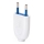 Aigostar - Plastičen vtič 2P 10A/250V bel
