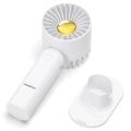 Aigostar - Polnilni žepni ventilator 4W/5V 500mAh USB bela