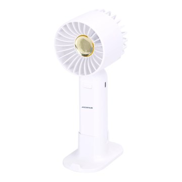Aigostar - Polnilni žepni ventilator 4W/5V 500mAh USB bela