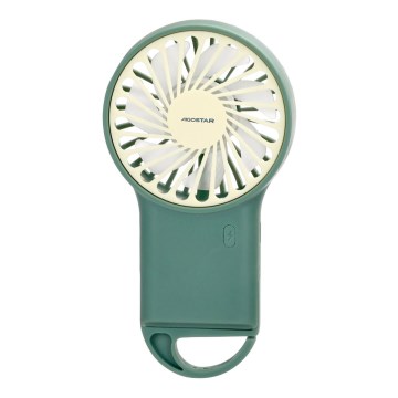 Aigostar - Polnilni žepni ventilator 4W/5V 500mAh USB zelena