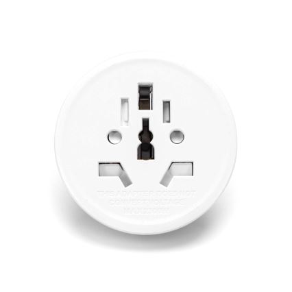 Aigostar - Potovalni adapter za EU, bel