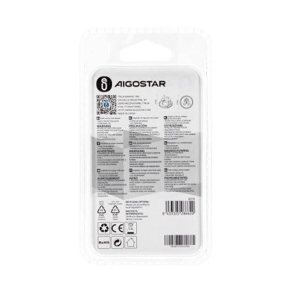 Aigostar - Potovalni adapter za EU, bel