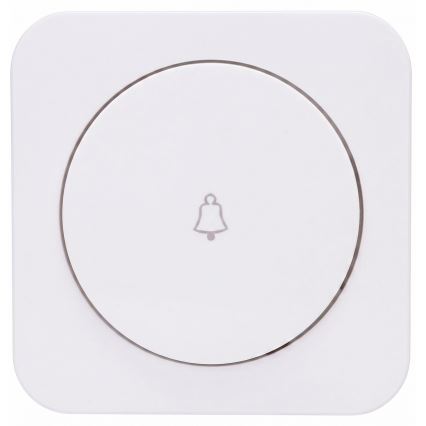 Aigostar - Preprosto stikalo z okvirjem za zvonec, belo