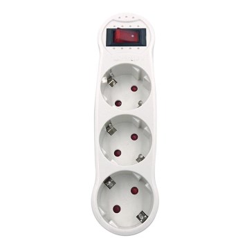 Aigostar - Razdelilec s stikalom 3x16A/230V