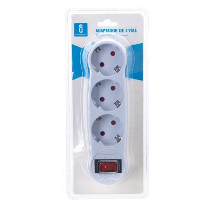Aigostar - Razdelilec s stikalom 3x16A/230V
