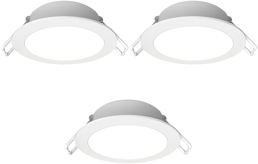 Aigostar - SADA 3x LED Svetlo za strop v kopalnici LED/4,8W/230V IP65 bela