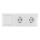 Aigostar - SET 2x Hišna vtičnica s stikalo 2x16A/250V SCHUKO