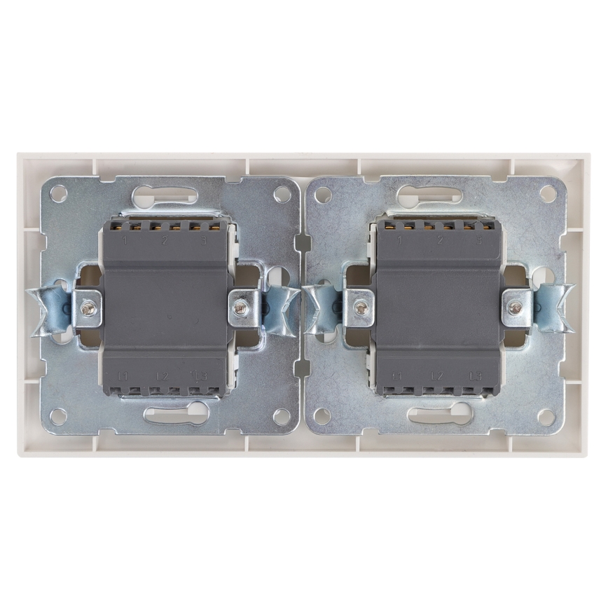 Aigostar - SET 2x Hišno stikalo 2-gumba 250V/10A