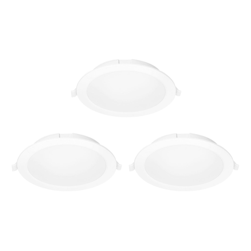 Aigostar - SET 3x LED RGB Zatemnitvena vgradna svetilka MESH LED/15W/230V 2700K-6500K pr. 17cm
